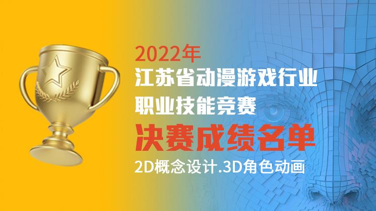 关于公布2022年江苏省动漫游戏行业职业技能竞赛决赛成绩排名等事项的通知